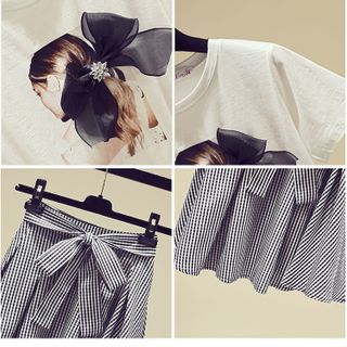Thời trang công sở đầm váy đi tiệc đi biển set áo sơ mi và váy set đầm thun