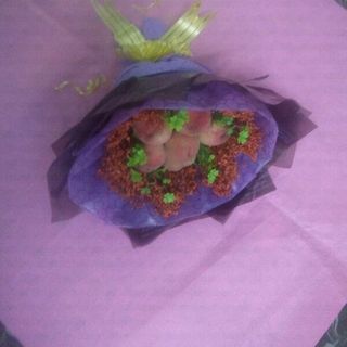 bó hoa ăn được bằng trái cây