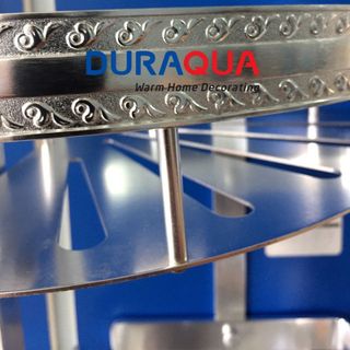 Kệ góc Hợp kim nhôm mạ bạc Duraqua S5802