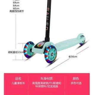 xe trượt gấp gọn 3 bánh phát sáng