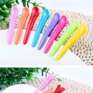 kẹp tóc nhựa nhiều màu 8cm