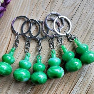 móc khóa hồ lô màu xanh