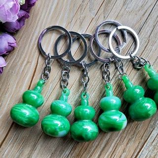móc khóa hồ lô màu xanh