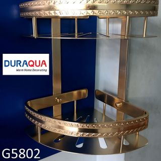 Kệ góc Hợp kim nhôm mạ vàng Duraqua G5802