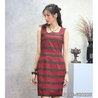 Đầm Kate Hàn Quốc Phối Ren Cao Cấp Mềm Mát 2146 - Đỏ