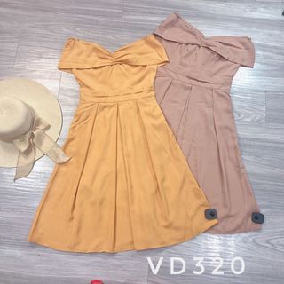 Đầm Xếp Ly Trễ Vai 320