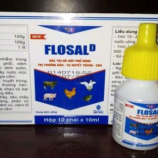 FLOSAL D - Đặc trị hô hấp phổ rộng - thương hàn - tụ huyết trùng