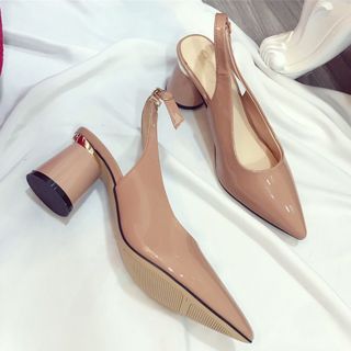 Giày sandal cao got tròn