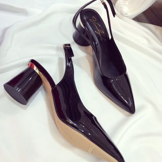 Giày sandal cao got tròn