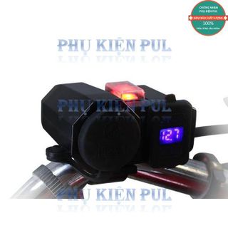 SẠC XE MÁY KẾT HỢP BÁO BÌNH VÀ TẨU THUỐC