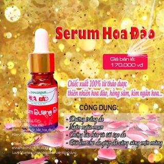 Serum trị mụn hoa đào dưỡng trắng da ThinGroup