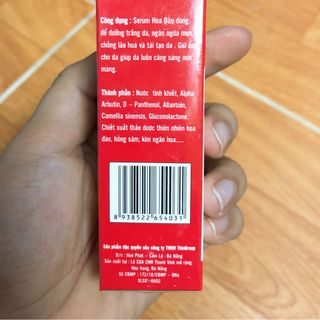 Serum trị mụn hoa đào dưỡng trắng da ThinGroup