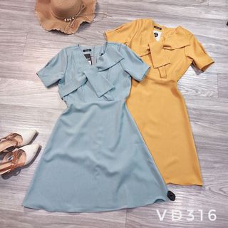 Đầm Xòe Ngực Cách Điệu 316