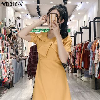 Đầm Xòe Ngực Cách Điệu 316