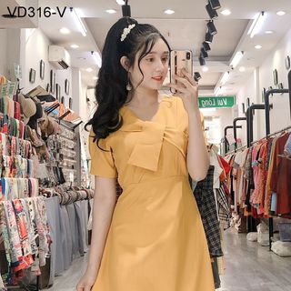 Đầm Xòe Ngực Cách Điệu 316