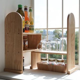 Kệ gỗ đựng gia vị - Kiểu Hàn Quốc