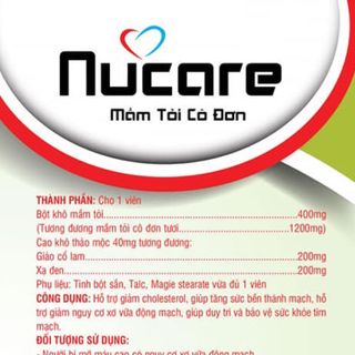 Viên Nucare mầm tỏi cô đơn