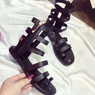 Giày sandal rọ dây kéo
