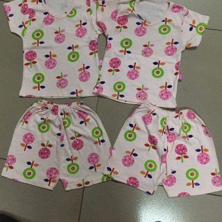 Bộ bozip cộc tay cho bé gái