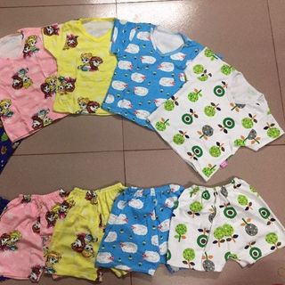Bộ bozip cộc tay cho bé gái