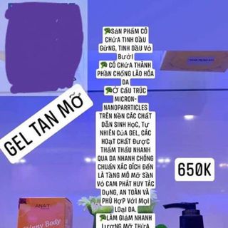 Gel tan mỡ