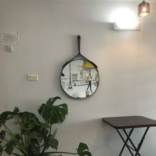 Gương Decor Viền Da Size 50