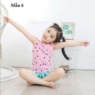 Bộ ba lỗ cotton cho bé trai và bé gái từ 10-17kg