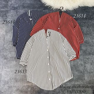 ÁO THUN SỌC CỔ V