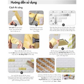 Xốp dán tường 3D