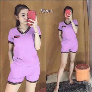 BỘ ĐỒ SHORT CỔ TIM NĂNG ĐỘNG MS1