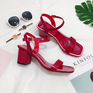Giày sandal cao got vuông