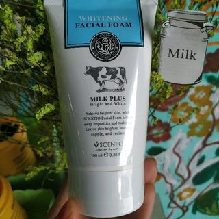 sữa rửa mặt whitening facial foam milk plus tháiland