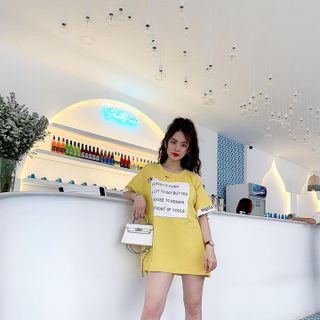 ÁO THUN RỘNG VIỀN CHỮ