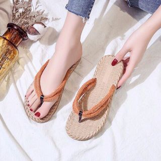 Dép kẹp nữ đế cói