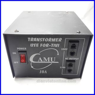Biến áp chuyển điện 220V sang 110V 700W dây đồng cao cấp - Điện Việt - Đen