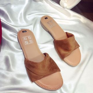 Dép nữ quai nỉ chéo