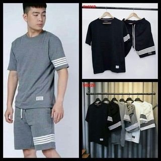 BỘ ĐỒ THỂ THAO PHÙ HỢP CHO CẢ NAM VÀ NỮ THUN MÈ 4 SỌC3