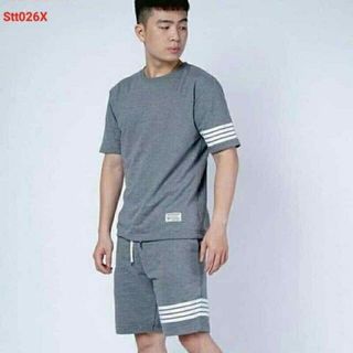 BỘ ĐỒ THỂ THAO PHÙ HỢP CHO CẢ NAM VÀ NỮ THUN MÈ 4 SỌC3