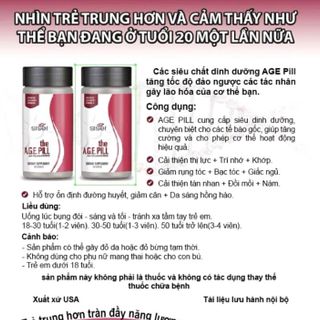 The Age Pill - Trẻ hóa làn da