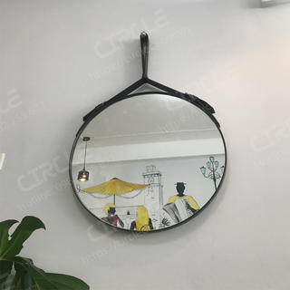 Gương Decor Viền Da Size 50