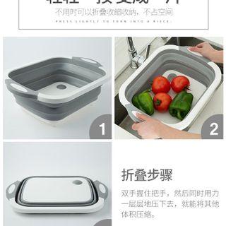 Chậu rửa kèm thớt gấp gọn thông minh