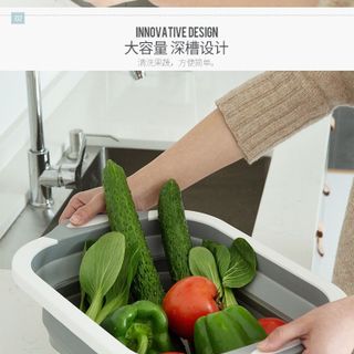 Chậu rửa kèm thớt gấp gọn thông minh