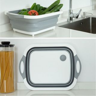 Chậu rửa kèm thớt gấp gọn thông minh