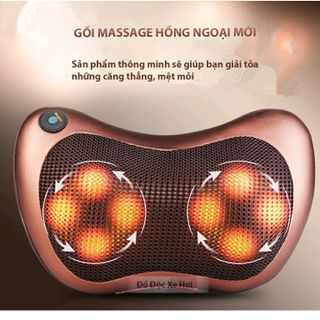 gối masa 8 bi hồng ngoại