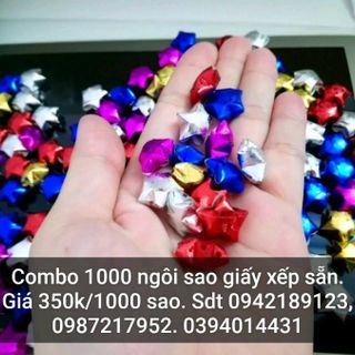 bán ngôi sao giấy xếp sẵn hạc giấy xếp sẵn giấy xếp sao