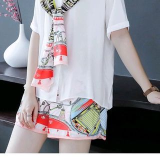 Sét bộ lụa kèm khăn cao cấp