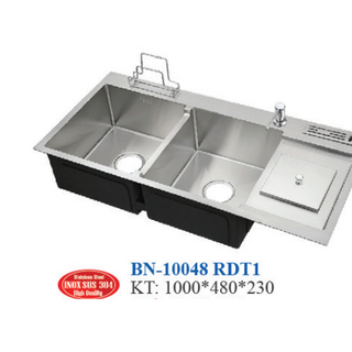 Bồn rửa chén INOX SUS 304 - BN-10048 RDT1