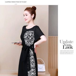 Đầm voal lụa phối cách điệu