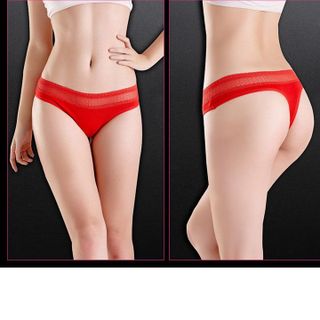 QVI83 - Quần lót lọt khe cotton ren trên - hàng cao cấp