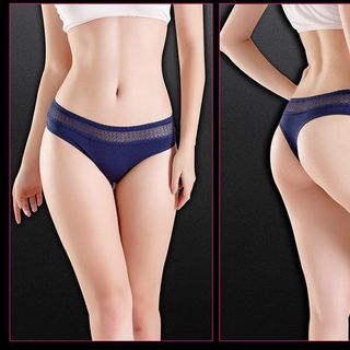 QVI83 - Quần lót lọt khe cotton ren trên - hàng cao cấp